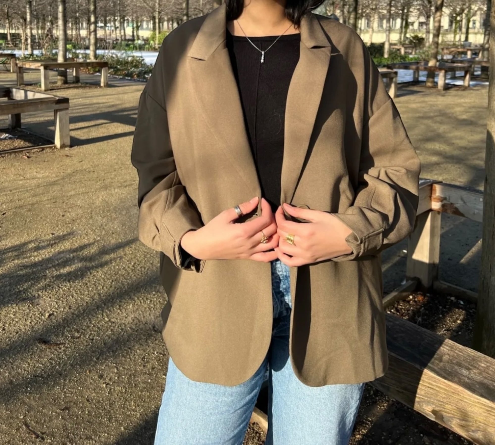 Glänzender Blazer